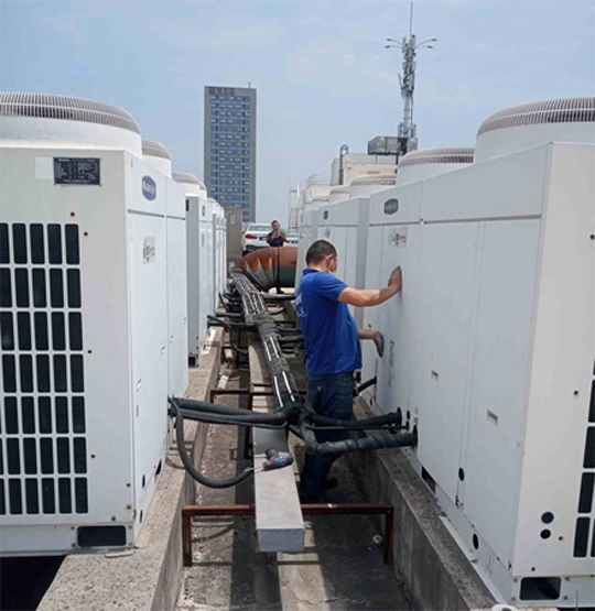 蒙山中央空调制热和不制冷系统维修方法